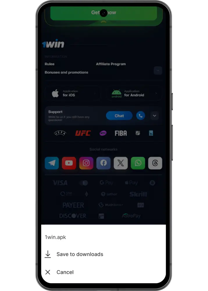 1win android app