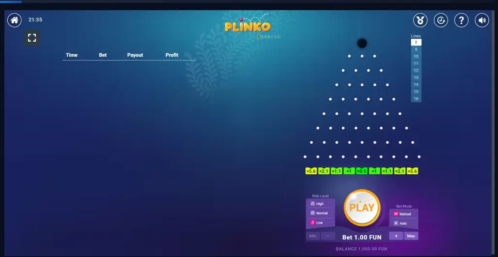 plinko pakistan 1win