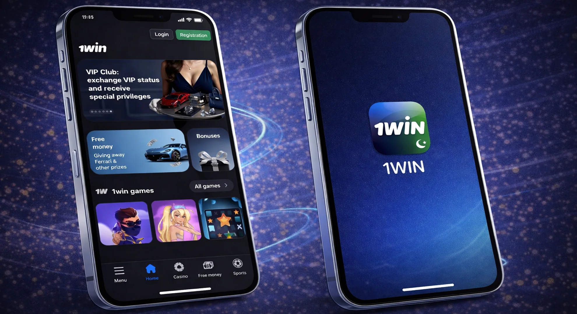 1win App for iOS in Pakistan with add to home screen PWA installation and mobile casino interface