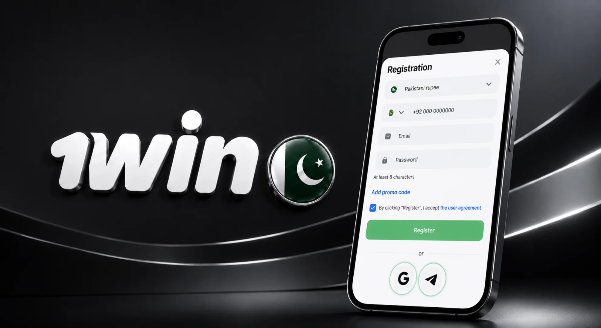 Registration via Social Networks